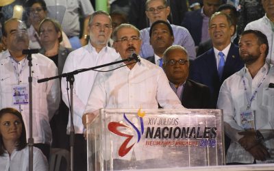 Presidente Medina inaugura los XIV Juegos Nacionales Hermanas Mirabal