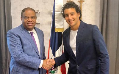Ministro de Deportes recibe al esquiador Robert Pigozzi