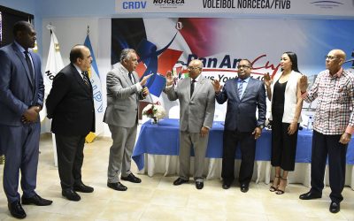 JURAMENTAN EL COMITE ORGANIZADOR DE LA COPA PANAMERICANA DE VOLEIBOL SUB-19 MASCULINO SE JUGARA EN RD