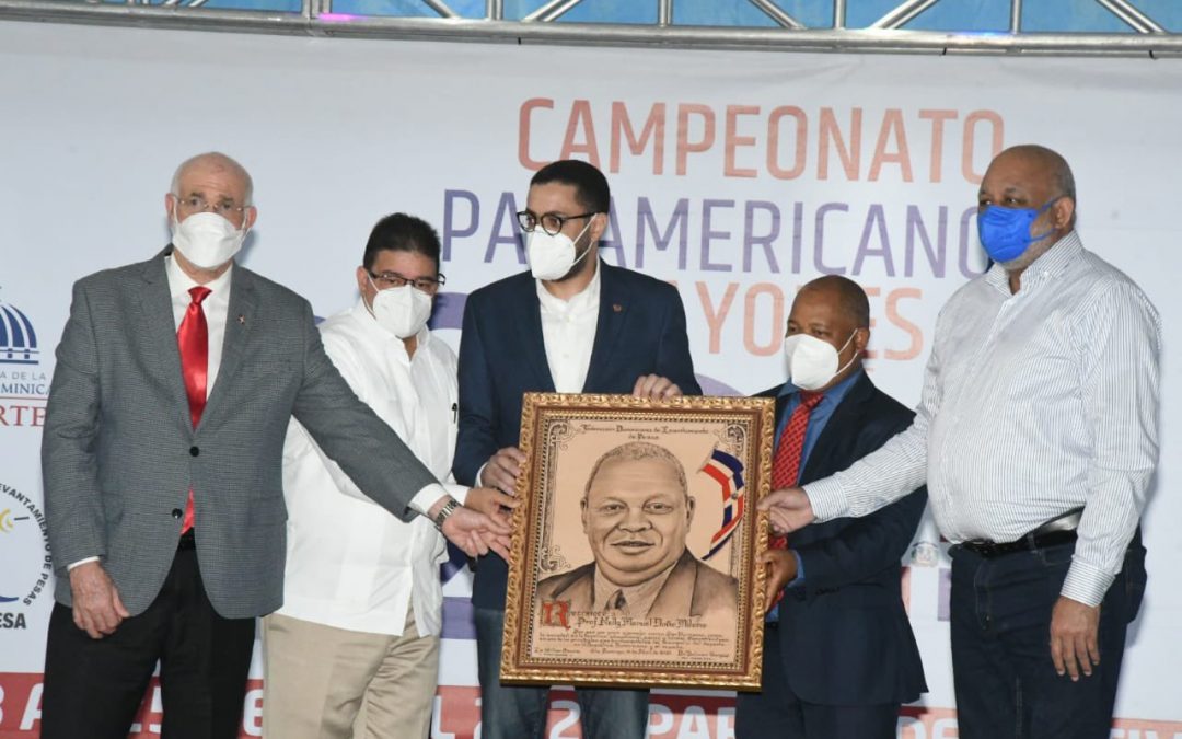 Gran inauguración del Campeonato Preolímpico de Pesas; Francisco Camacho exhorta a los atletas a representar dignamente sus naciones