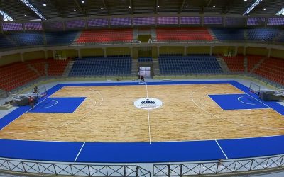 El remozado polideportivo Fabio González se estrena con Baloncesto Superior Puerto Plata