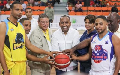Víctor Pichardo agradece apoyo Luis Abinader  Torneo de Baloncesto Superior Sabana Grande de Boyá