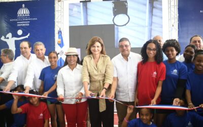 Raquel Peña entrega obras deportivas en Independencia y Bahoruco ejecutadas por el Ministerio de Deportes