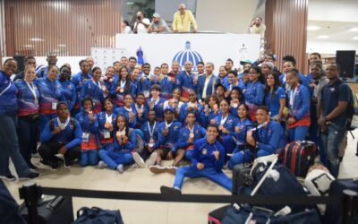 Miderec recibe con júbilo delegación atletas compitieron Juegos Escolares Venezuela 2023