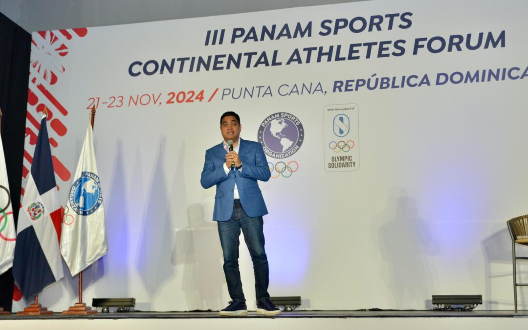 Ministro Kelvin Cruz saluda III Foro de Atletas organiza Panam Sports