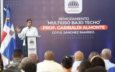 Ministro Kelvin Cruz entrega Multiuso Garibaldi Almonte, de Cotuí, totalmente remozado