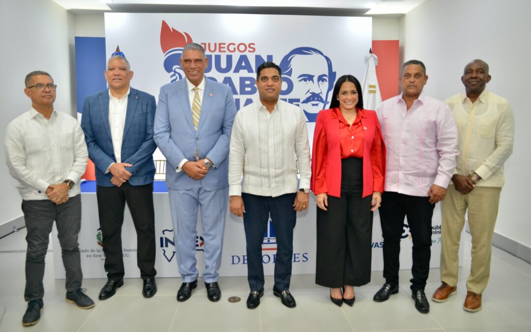 Ministro Kelvin Cruz anuncia Juegos Juan Pablo Duarte en Nueva York