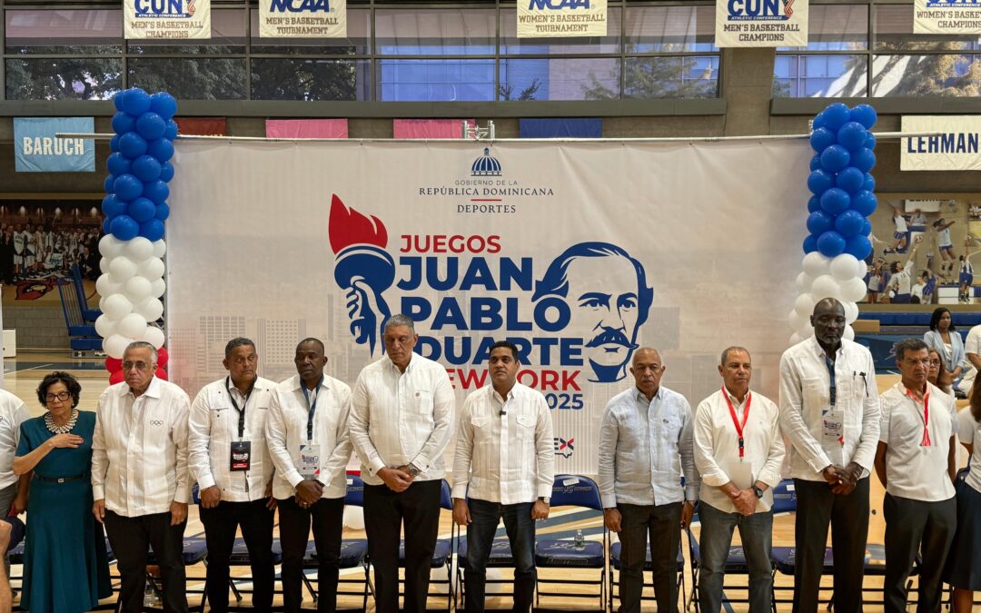 Ministro Kelvin Cruz deja iniciados los Juegos Juan Pablo Duarte en Nueva York