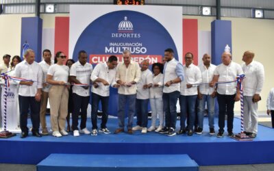 Presidente Abinader y ministro Kelvin Cruz entregan Multiuso Club Luperón Inversión superior a RD$34.6 millones en la obra