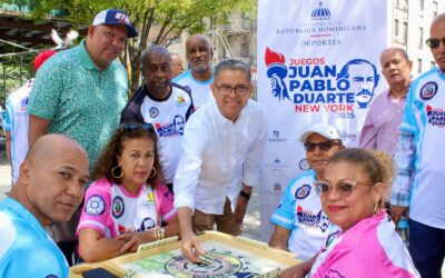 Valdez y Reynoso, Peña y Rosario se imponen en dominó Juegos Juan Pablo Duarte de N.Y.