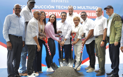 Ministro Kelvin Cruz inicia construcción Multiuso Club Los Caribe en Sabana Perdida SDN