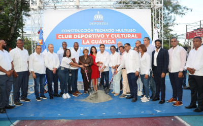 Ministro Kelvin Cruz inicia construcción de cinco techados multiusos en Los Alcarrizos y Pedro Brand con una inversión de 116 millones