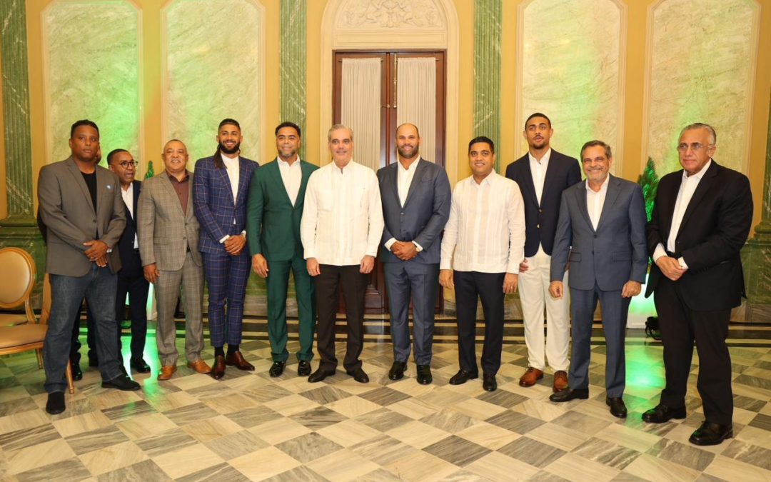 Presidente Luis Abinader se reúne con estrellas de Grandes Ligas