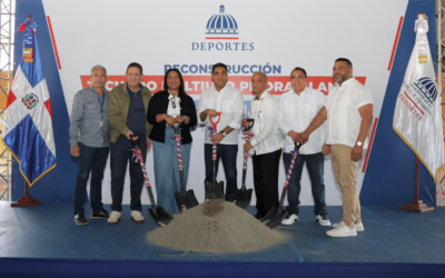 Ministro Kelvin Cruz inicia reparación del Multiuso de Piedra Blanca con inversión de RD$ 21.4 millones