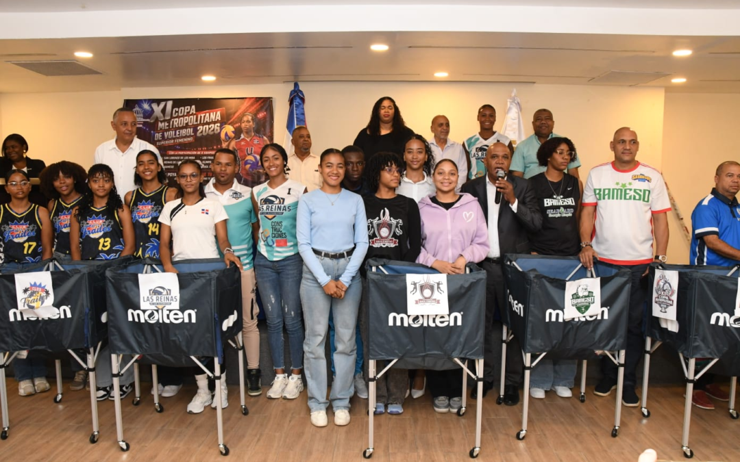 Ministro Kelvin Cruz entrega aporte de RD$800,000 para Copa Metropolitana Voleibol Superior Femenin